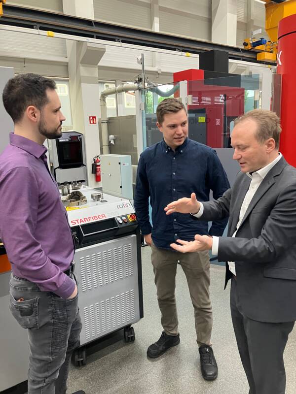 Erster Bürgermeister im Gespräch mit Unternehmern